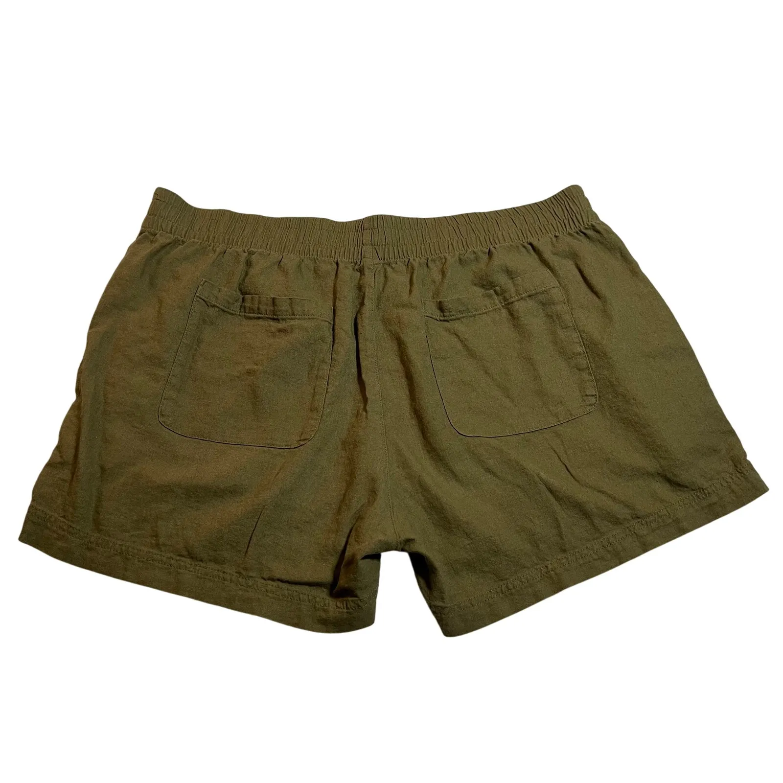 Old Navy Comfort High Waisted Linen Blend Shorts Size X-Large Hipster Casual - Image 2