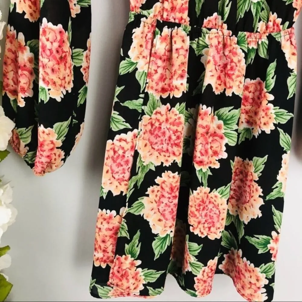 Show Me Your Mumu Rainey Floral Boho Long Sleeve Mini Dress Size Small - Image 6