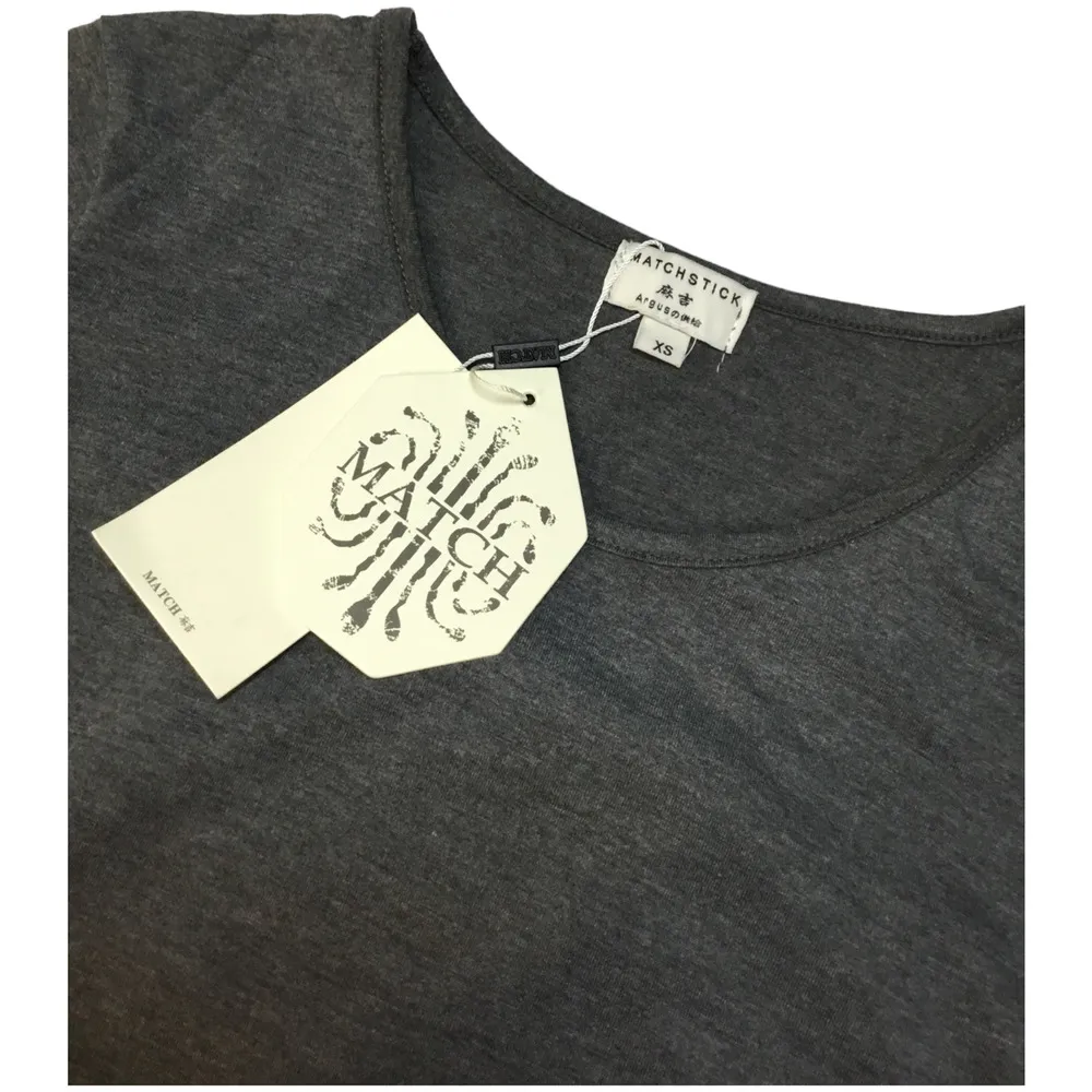 New Match Stick Lace Bottom Long Sleeve Holiday Mini Dress Charcoal Gray XS - Image 6