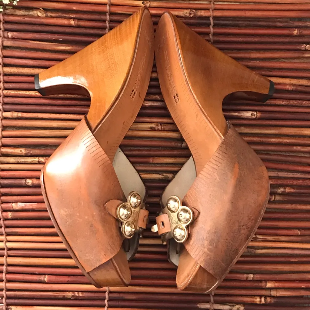 Guillaume Hinfray Stunning Shoes Size 40 Brown - Image 3