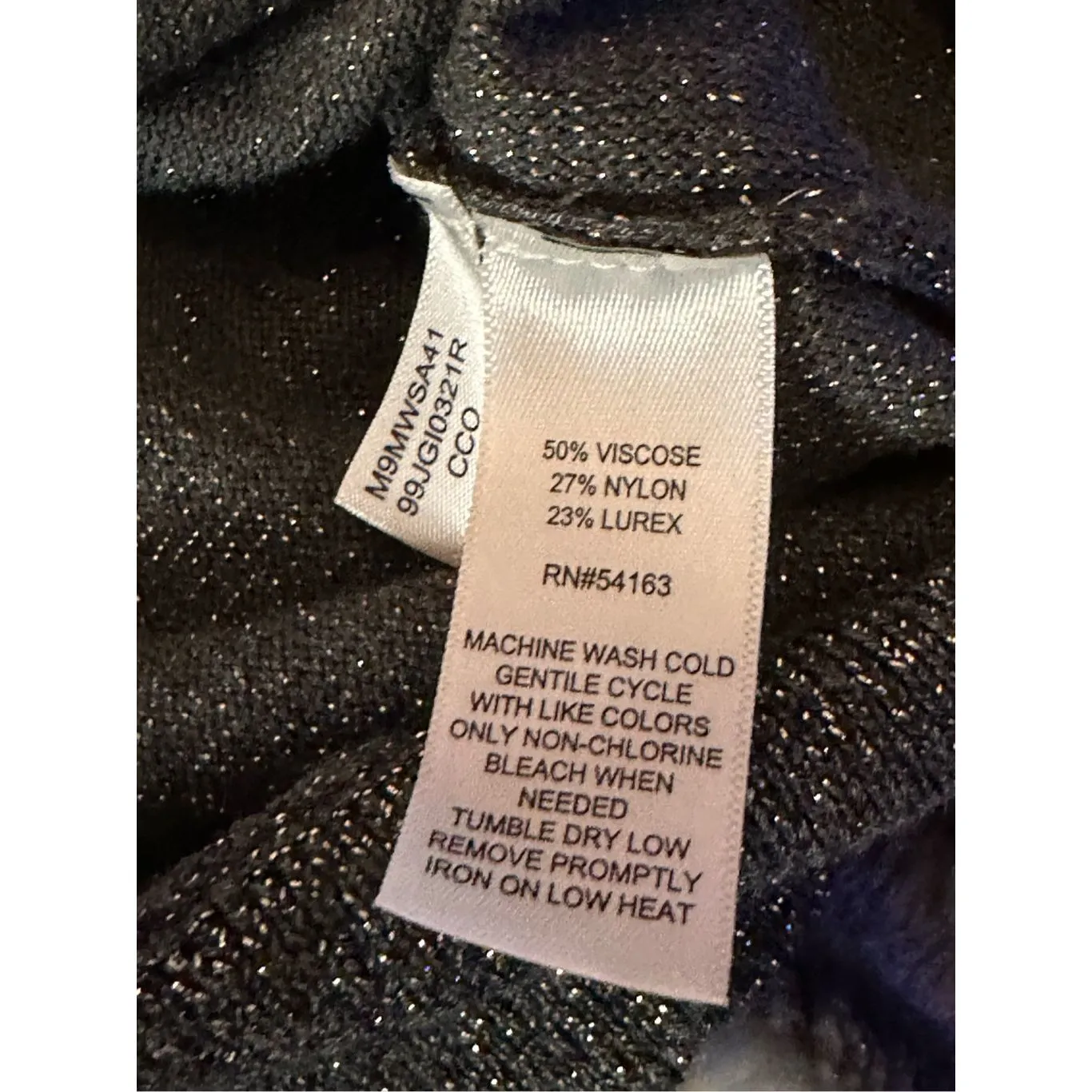 Marc New York Andrew Marc Pullover Sweater Women Large Gray Metallic Top - Image 3