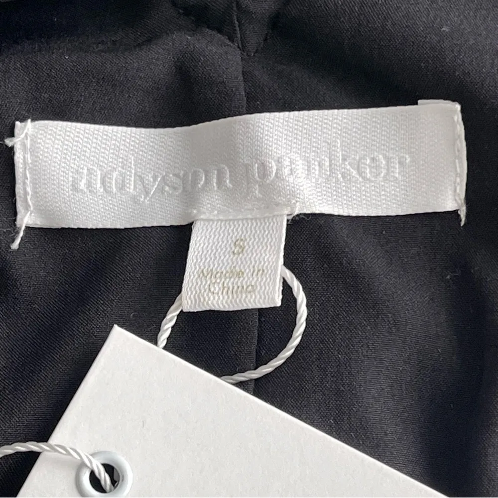 Adyson Parker Velvet Peplum V-neck Top Women’s Size S Ruched Shoulder Holiday - Image 10