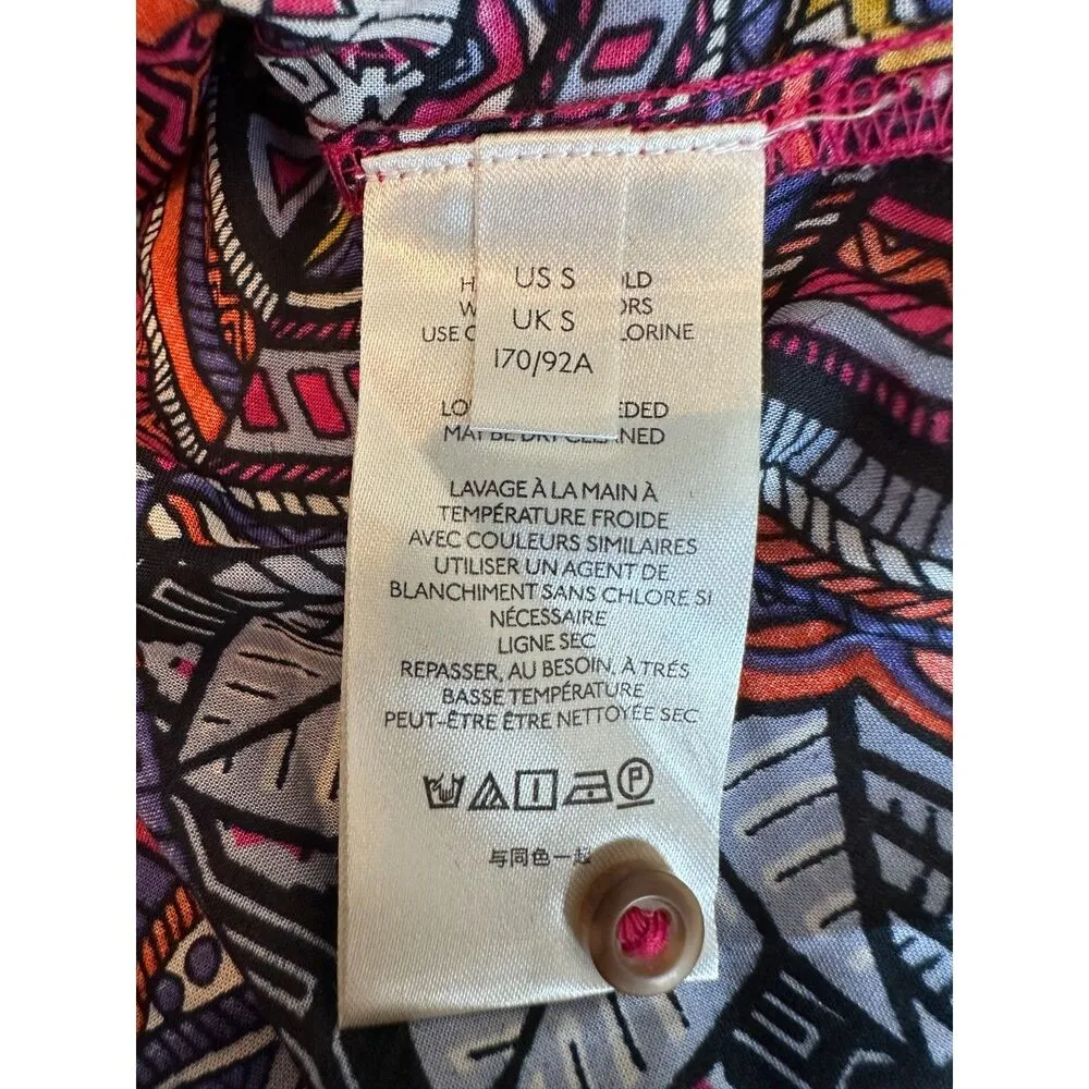 Anthropologie Multicolor Top SEEN ON WHITE LOTUS SEASON ONE! Size Small - Image 9