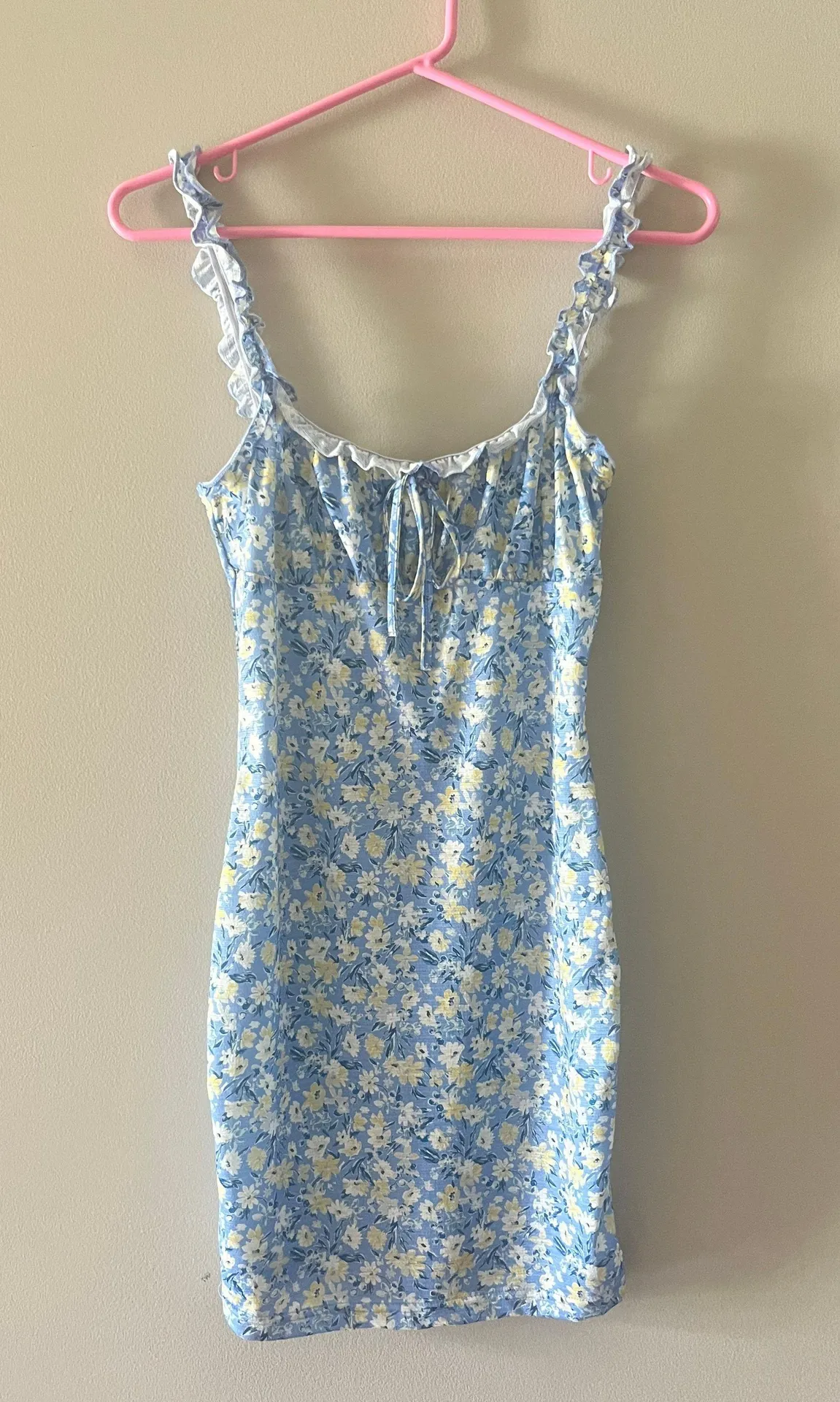 Blue Floral Dress - Image 2