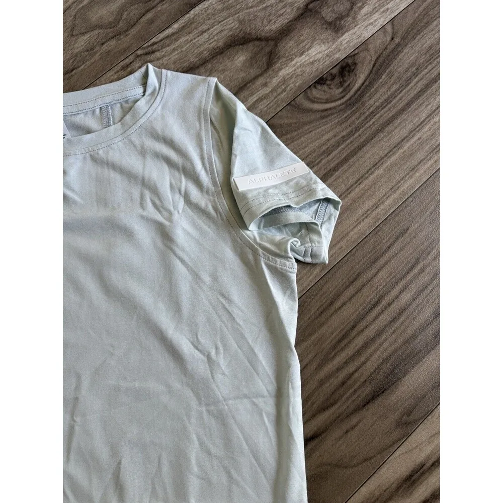 Alphalete Woman’s Premium Boatneck Crop - Mirage Blue , Size XS - Image 4