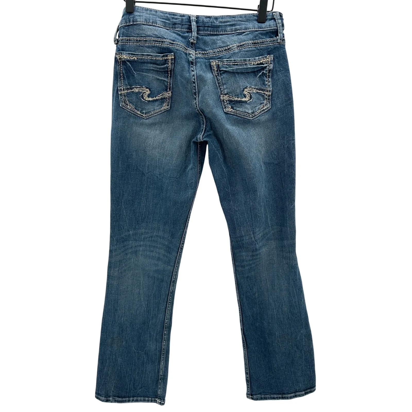 Silver Jeans Suki Slim Bootcut Mid Rise Blue Denim Jeans Women Sz 29 - Image 2