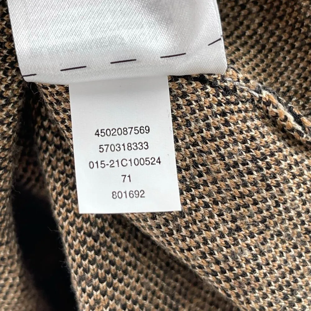 CHICO'S Sweater Tank SZ Extra Large Mock Neck Sleeveless Cashmere Blend Animal - Image 13