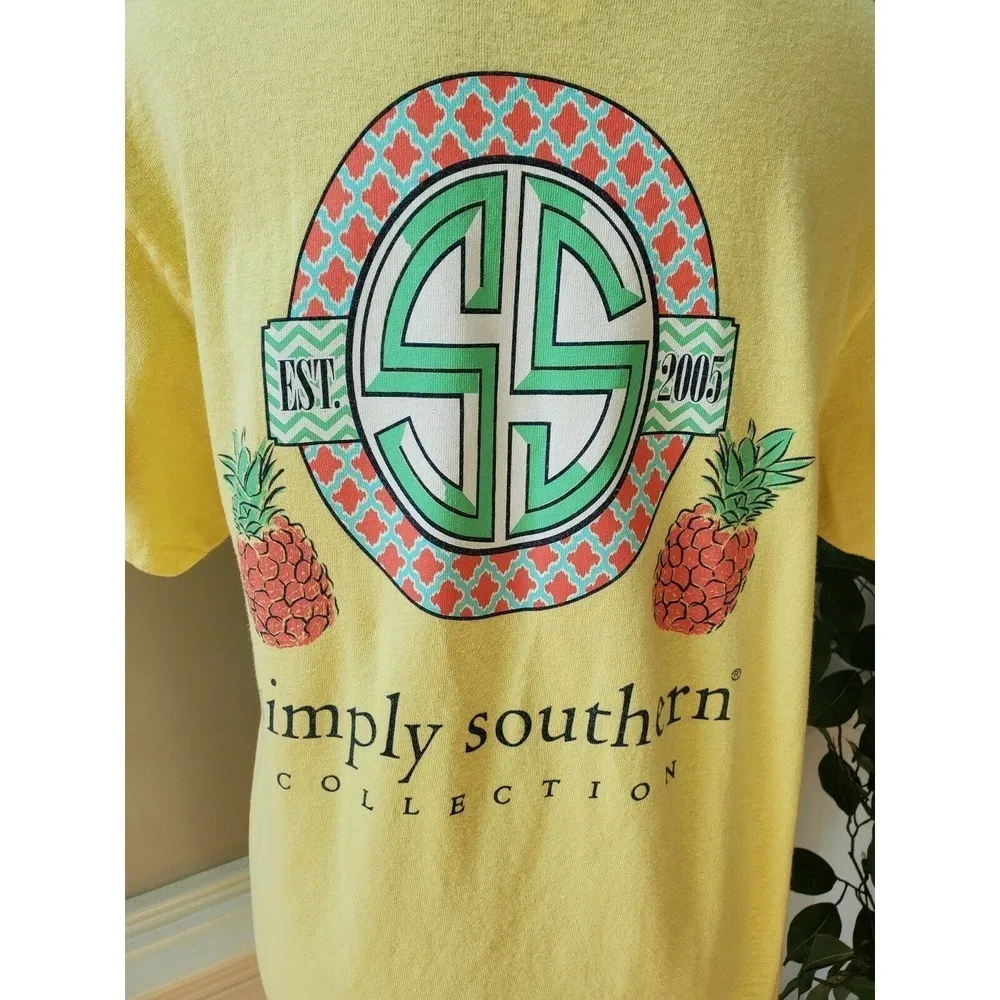 Simply Southern 100% Cotton V-Neck Top T-Shirt - Image 7