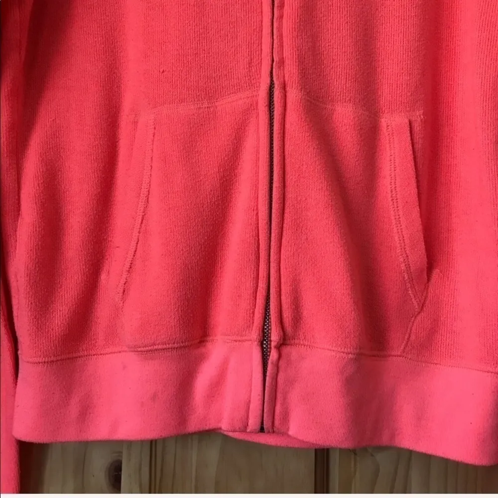 𝅺Victoria’s Secret neon LOVE PINK zip front hoodie size small - Image 8