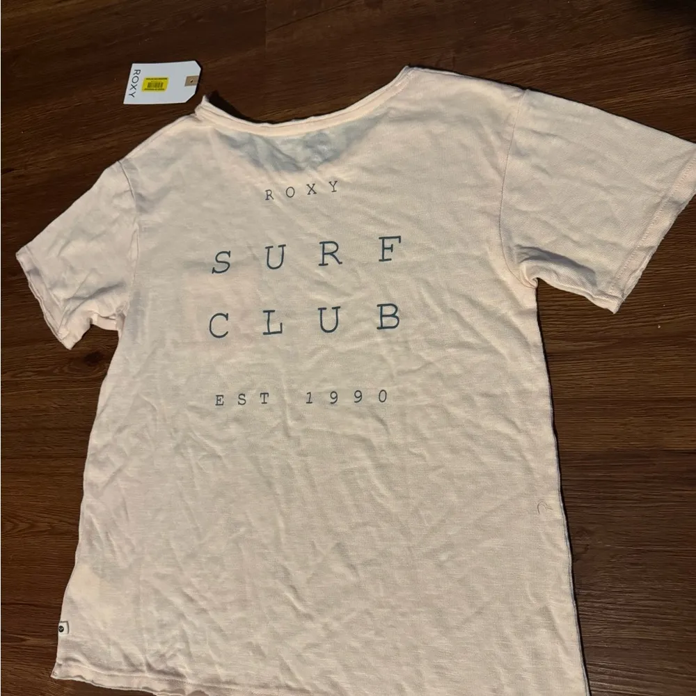 Roxy Light Pink Surf Club T-Shirt - Image 4