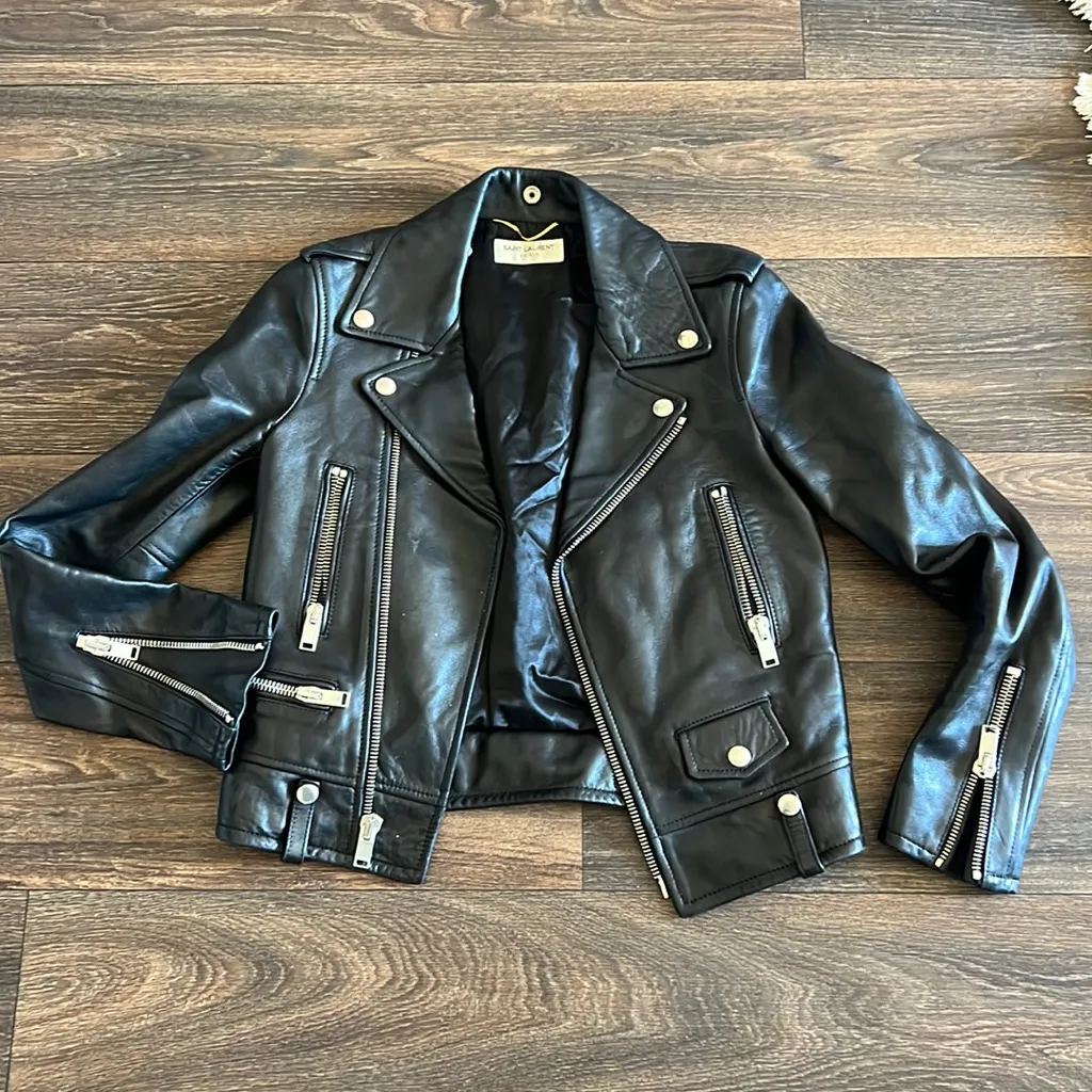 Saint Laurent Leather Jacket - Image 5