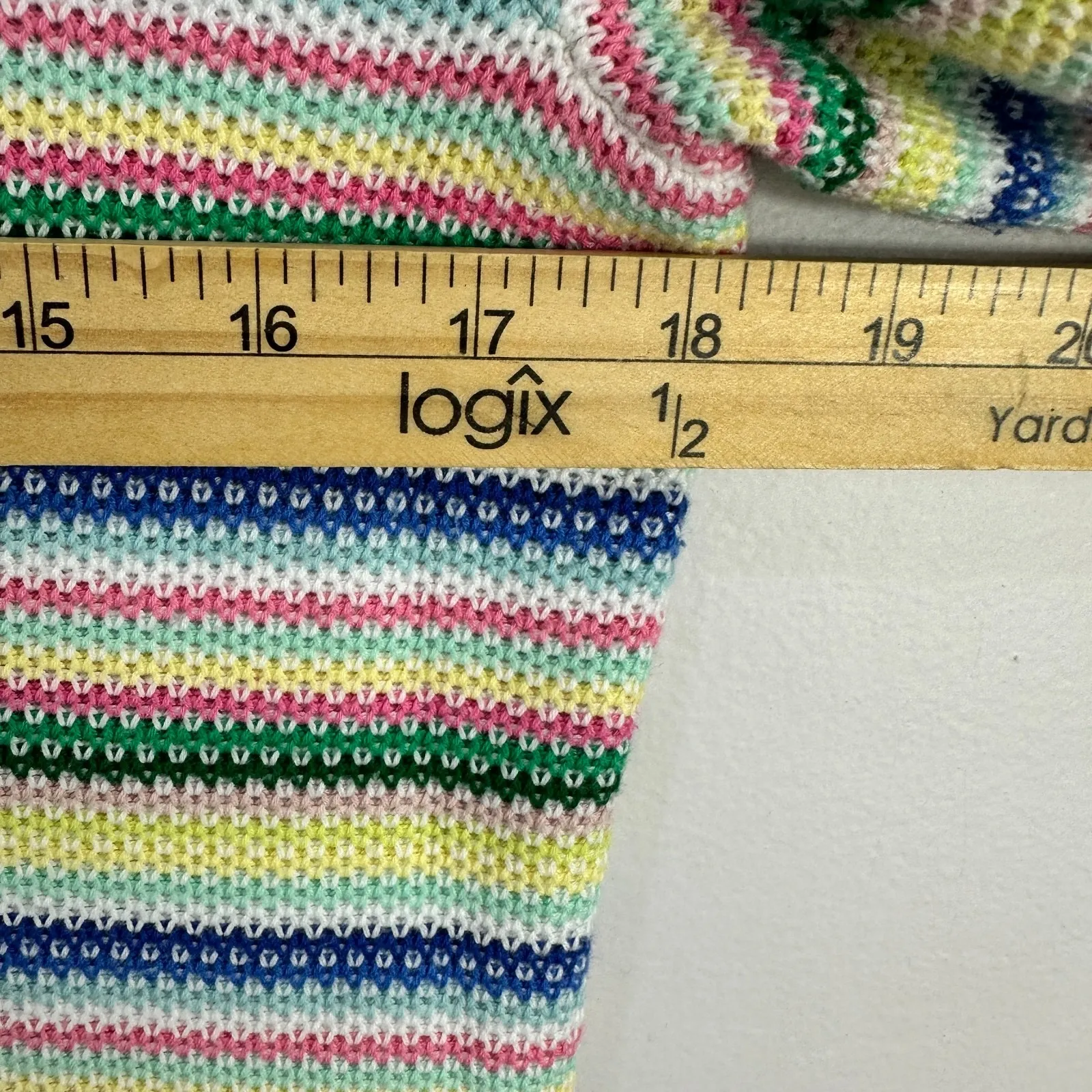 Talbots‎ Sweater M Multicolor Striped Knit Pullover Preppy Coastal Classic Chic - Image 6