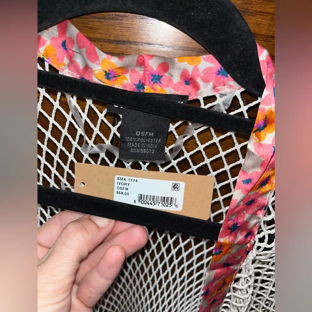 NWT! Steve Madden Open Weave Duster Cardigan - Image 10