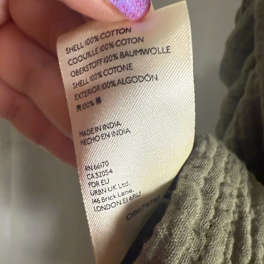 Maeve Green Midi Dress with Mandarin Collar and Tiered Design - Image 5