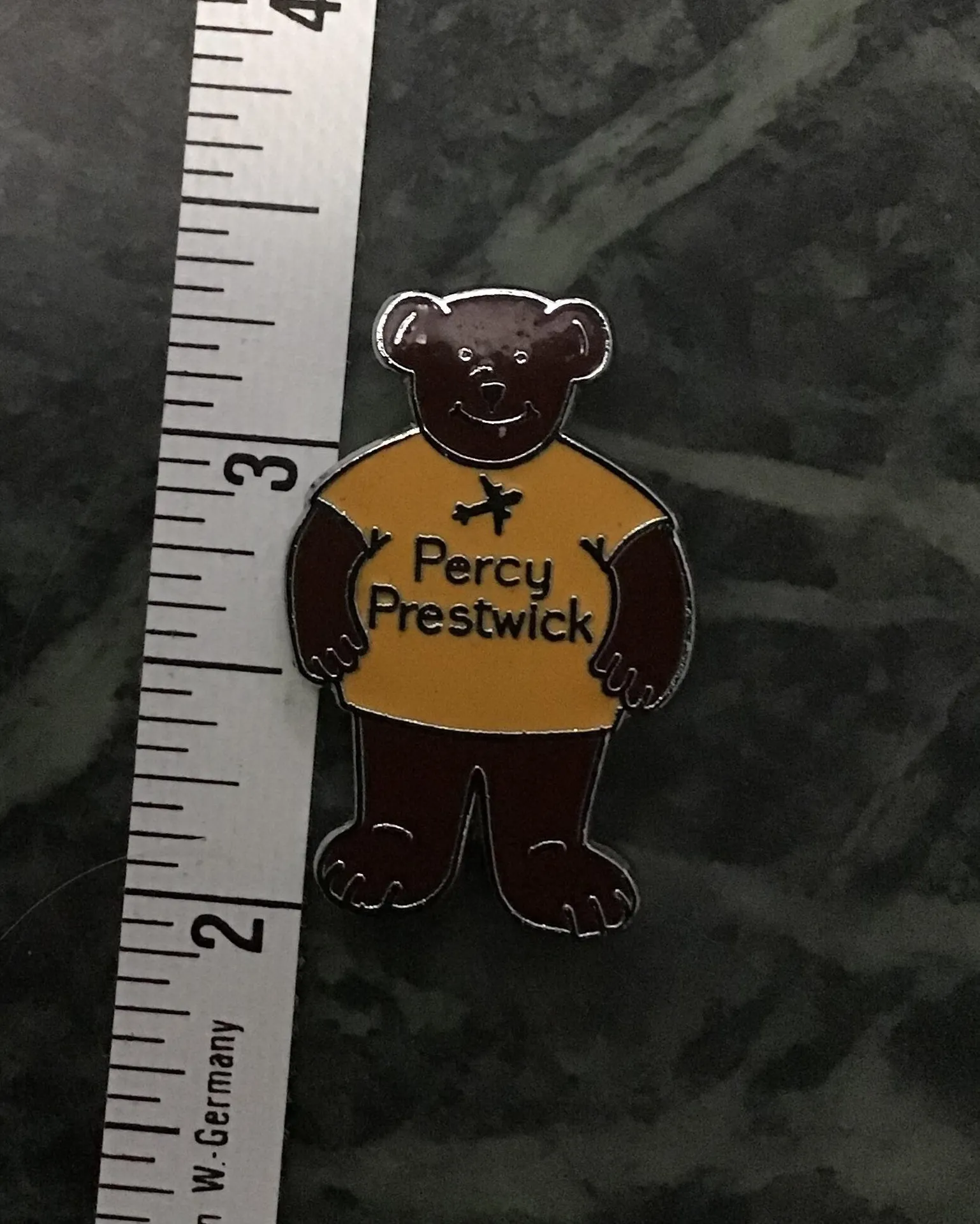 Vintage British airports Pin Yellow - Image 2