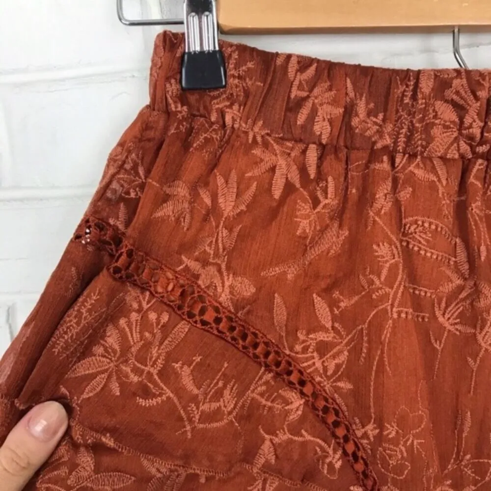 Q&A NWT Lace Ruffle Dainty Girly Mini Skirt - Image 4