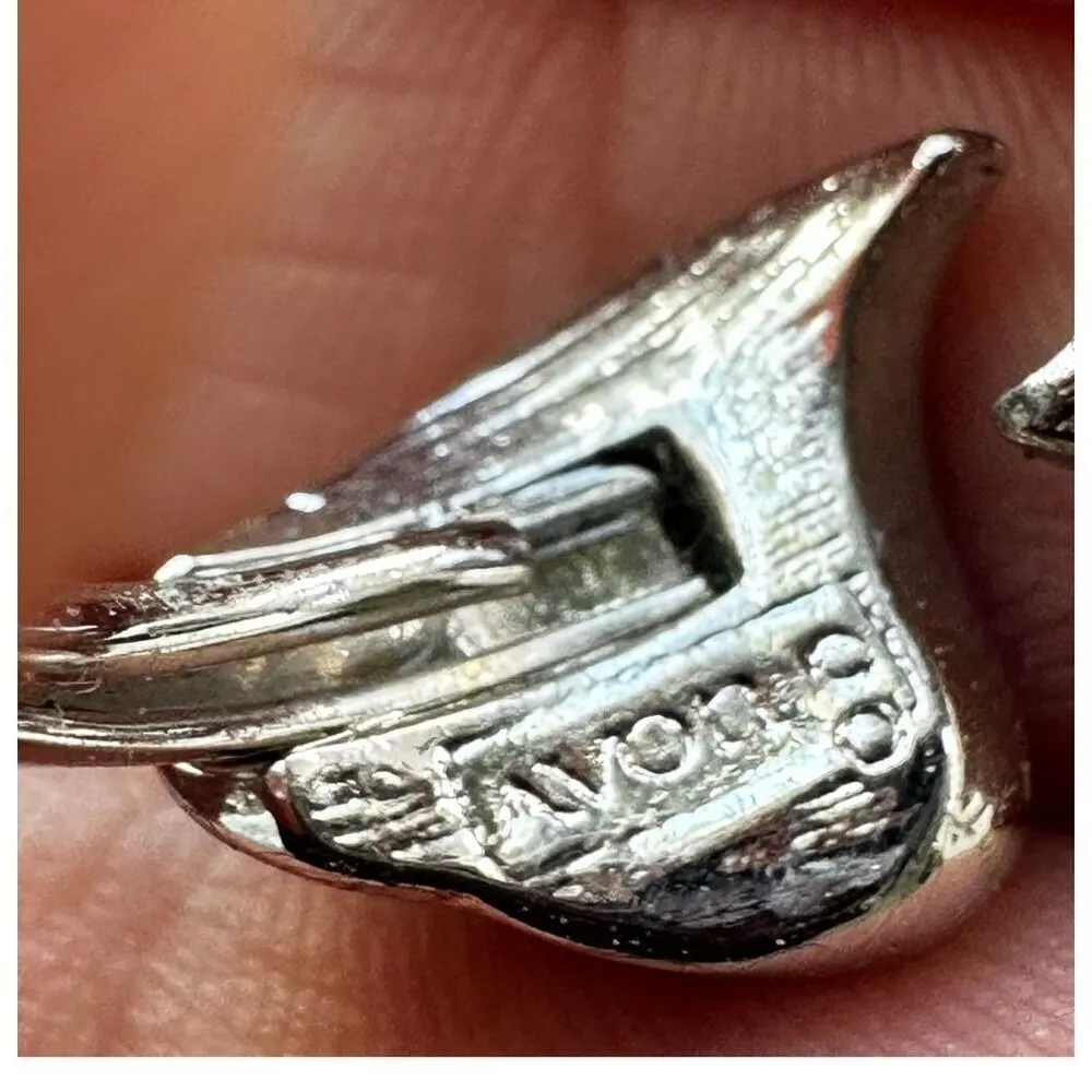 Avon silver tone double heart open ring - Image 5