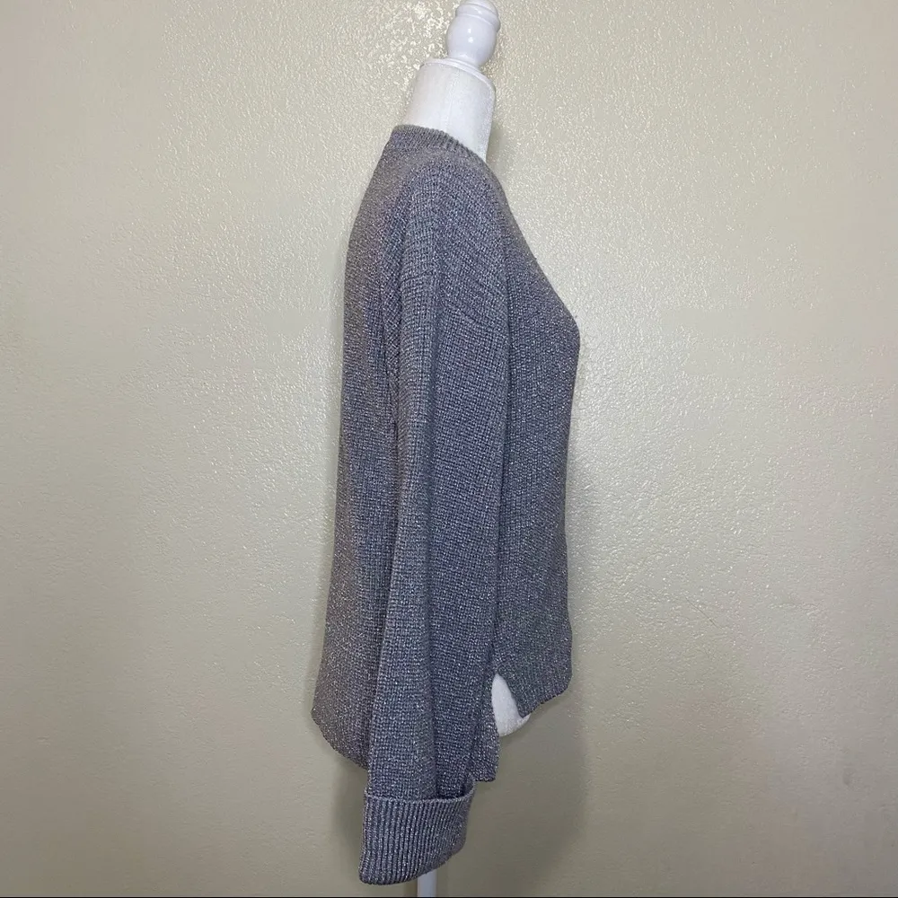 Joie Cicilia Wool Blend Merallic Sweater in Soft Heather Gray Size Small NWT - Image 6