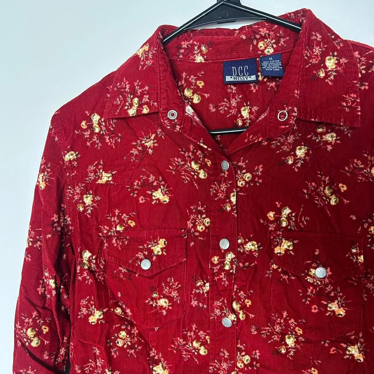 American-vintage Women's Red and Burgundy Shirt - Image 5