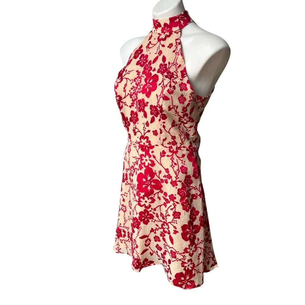 Devlin Maryanne High Neck Dress in Ruby Punch, Sz 4 - Image 9