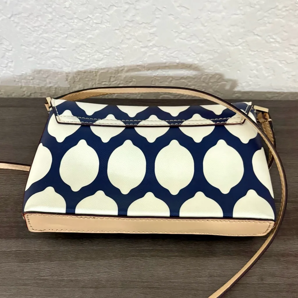 Kate Spade Bag Grant Street Crossbody Navy White French Lemons - Image 4