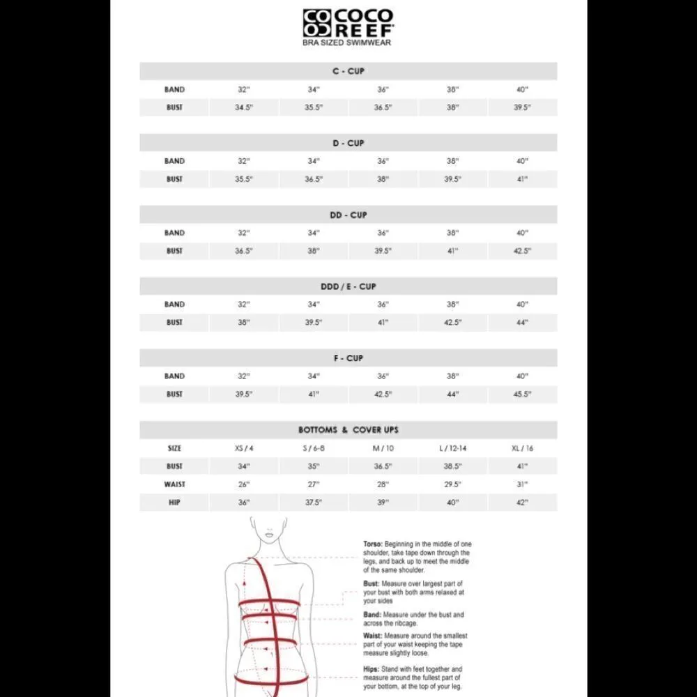 Coco Reef 32C bra sized shaping tankini top only. - Image 10