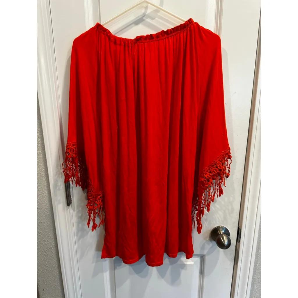 Women's Sunny Lei Red Off - Image 2