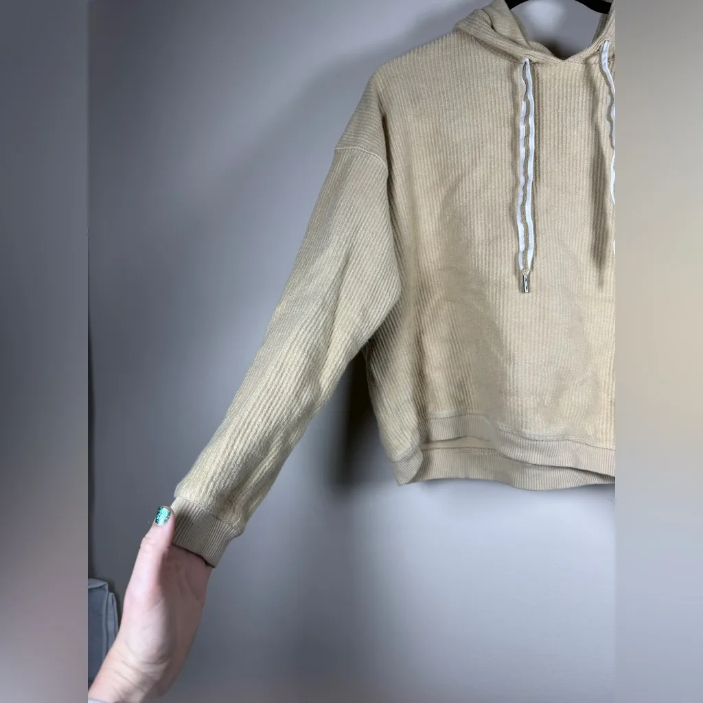 Aerie Sandy Ribbed Cropped Hoodie - Image 8