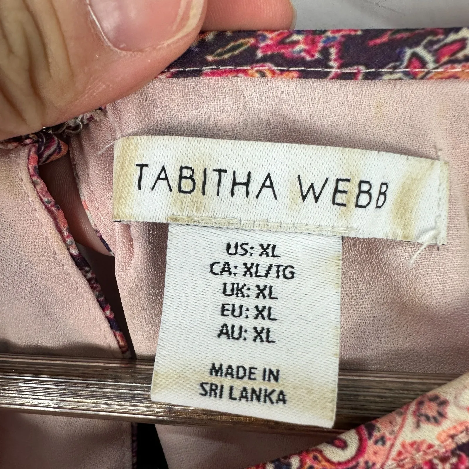 Tabitha Webb‎ XL Boho Paisley Baroque Sleeveless Indie Sleaze Festival Retro Pink - Image 2