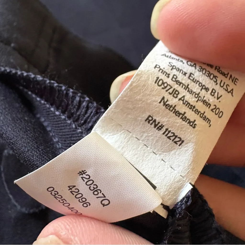 SPANX On the Go Kick Flare Pants Small Petite Navy Pull on‎ Pants - Image 6