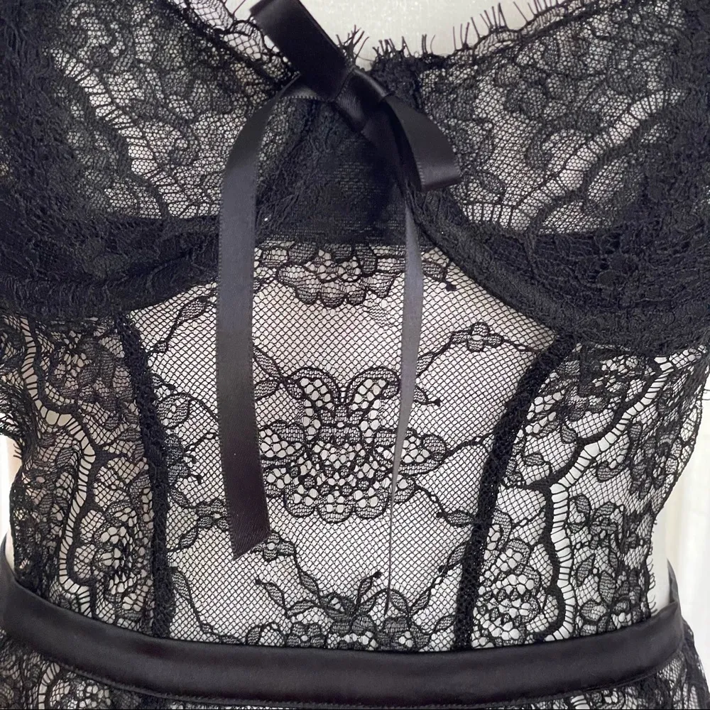 Victoria’s Secret very sexy wicked Le Fleur open back babydoll top - Image 3