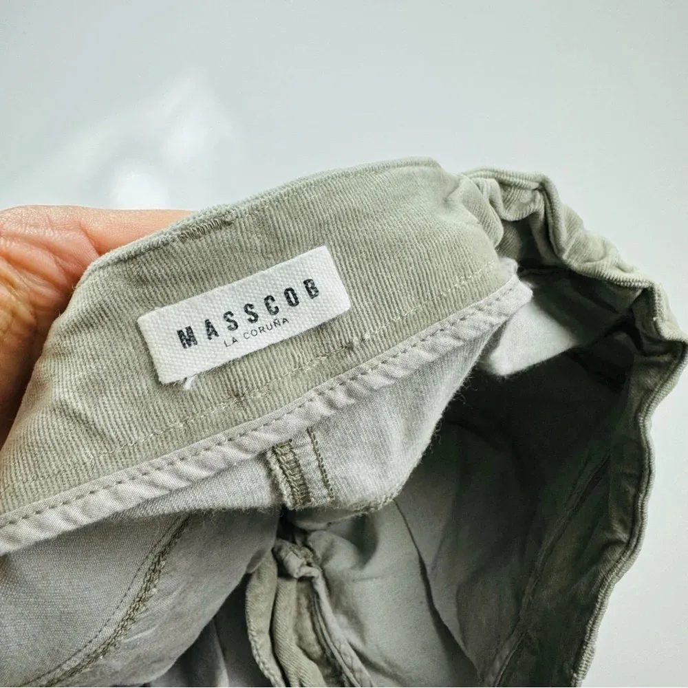 MASSCOB Made In Spain Sage Green‎ Corduroy Straight Leg Pants Size 6 - Image 7