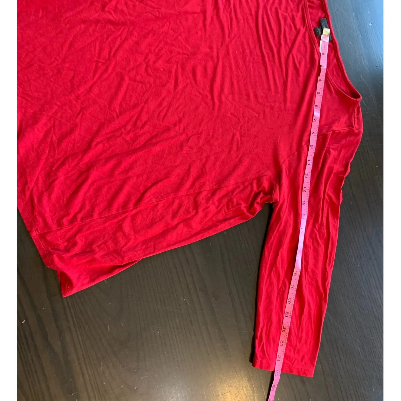 J Jill Wearever‎ Collection Red Christmas Shirt Holiday Knit Top Large Comfort - Image 10