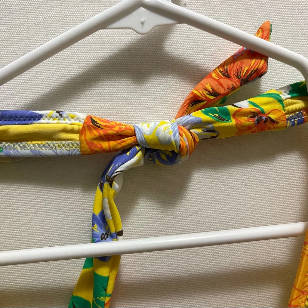 NWT Aerie Ruffle Tropical Halter Monokini One Piece Swimsuit - large - Image 8