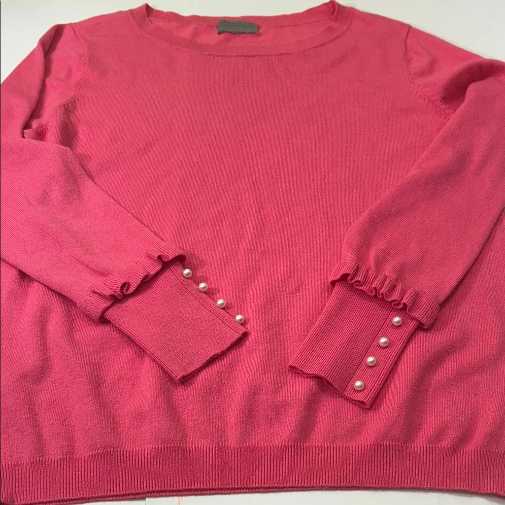 Joseph  Women's Vibrant Pink Crew Neck Sweater - Image 12