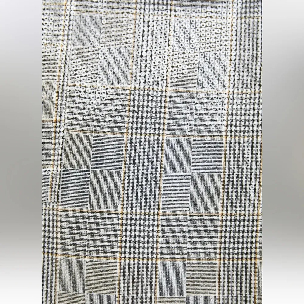 ZARA HOUNDSTOOTH PLAIN GREY SEQUIN Long Sleeve BLAZER DRESS SIZE XS NEW - Image 13