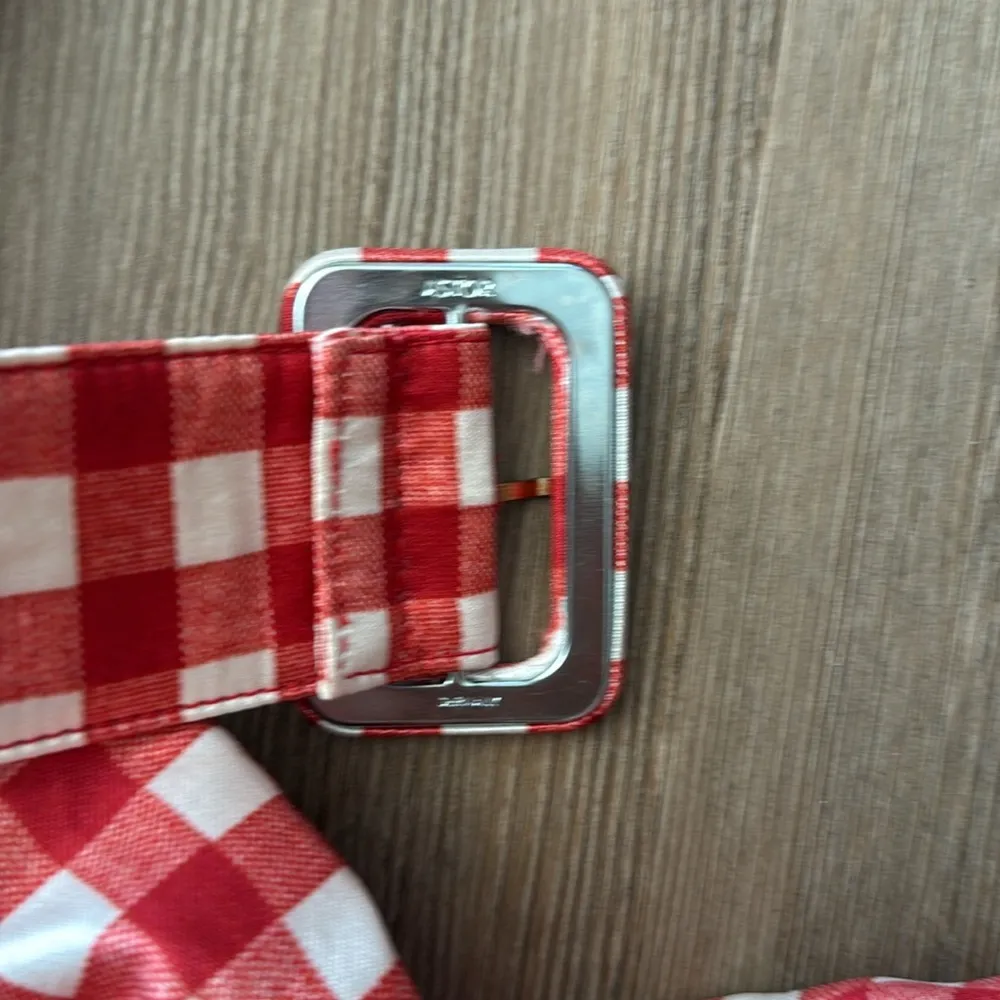 EUC D&G picnic print silk cotton blend belted sun dress - Image 7