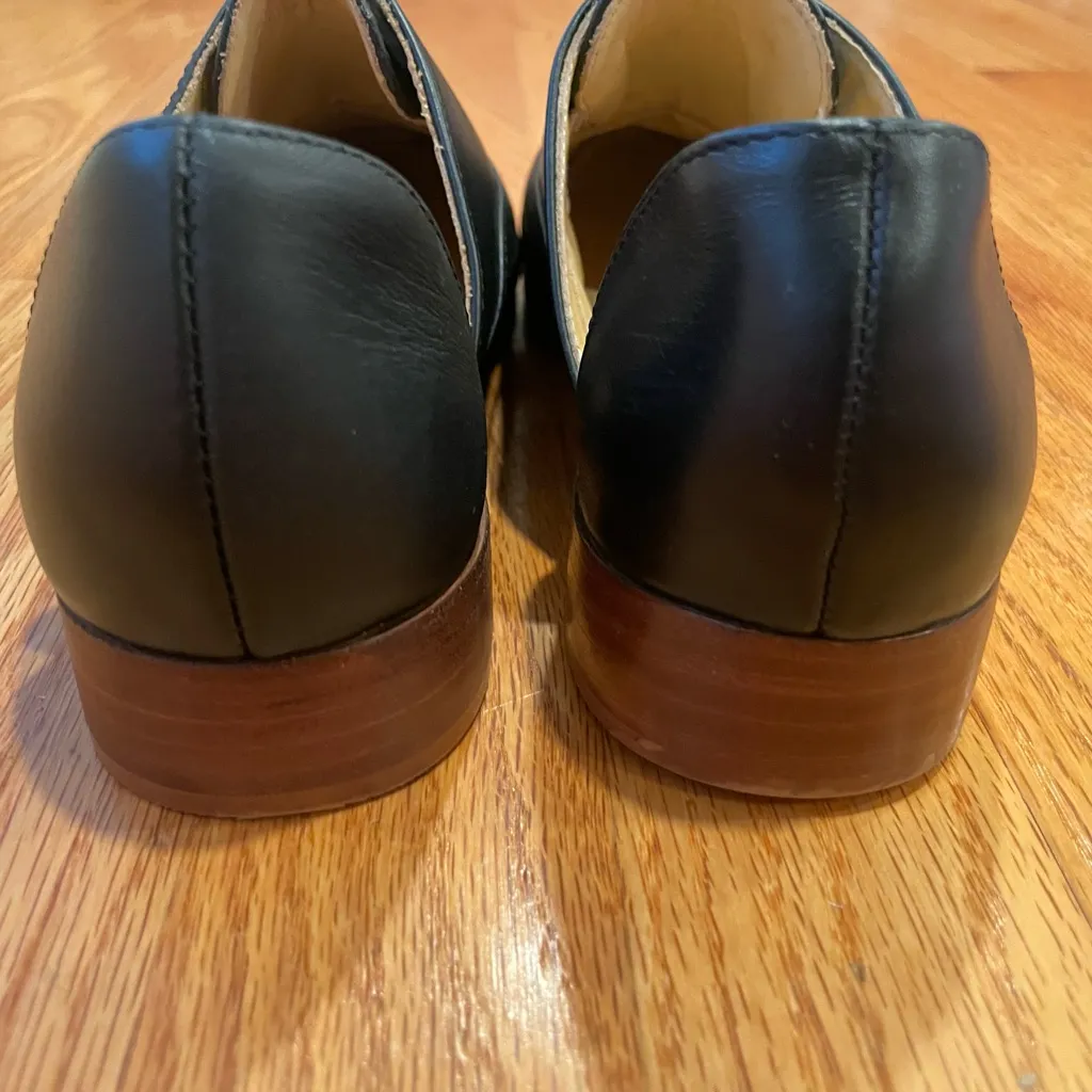 Nisolo Emma Oxford Black Leather Shoes Size 8 - Image 5