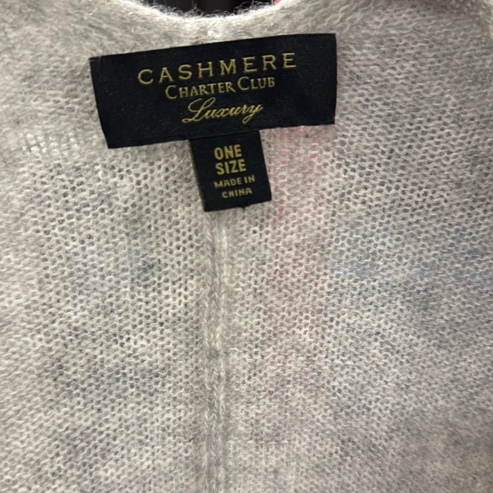 Charter Club Gray Shrug Sweater ONE SIZE - Image 2