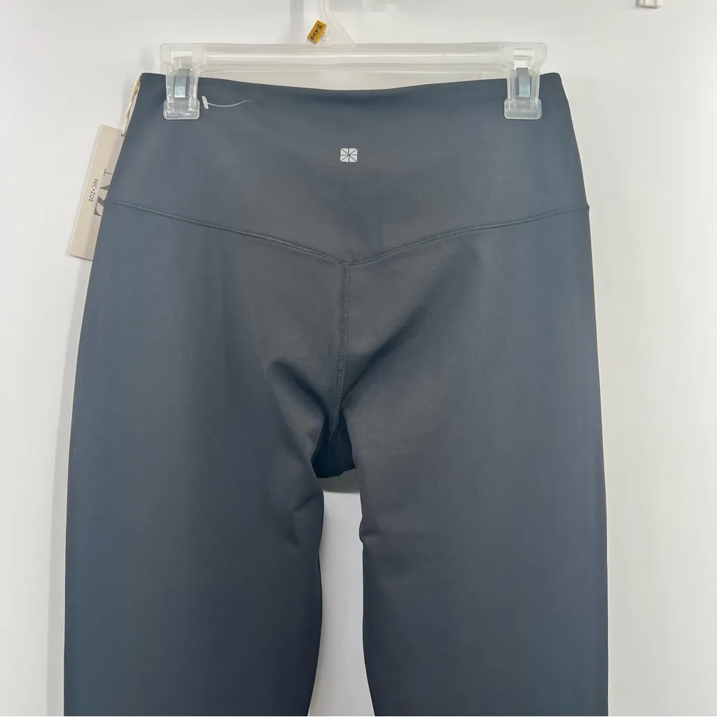 Nic+Zoe  Active Foldover Waist Flare Leggings black size M Medium NWT - Image 4