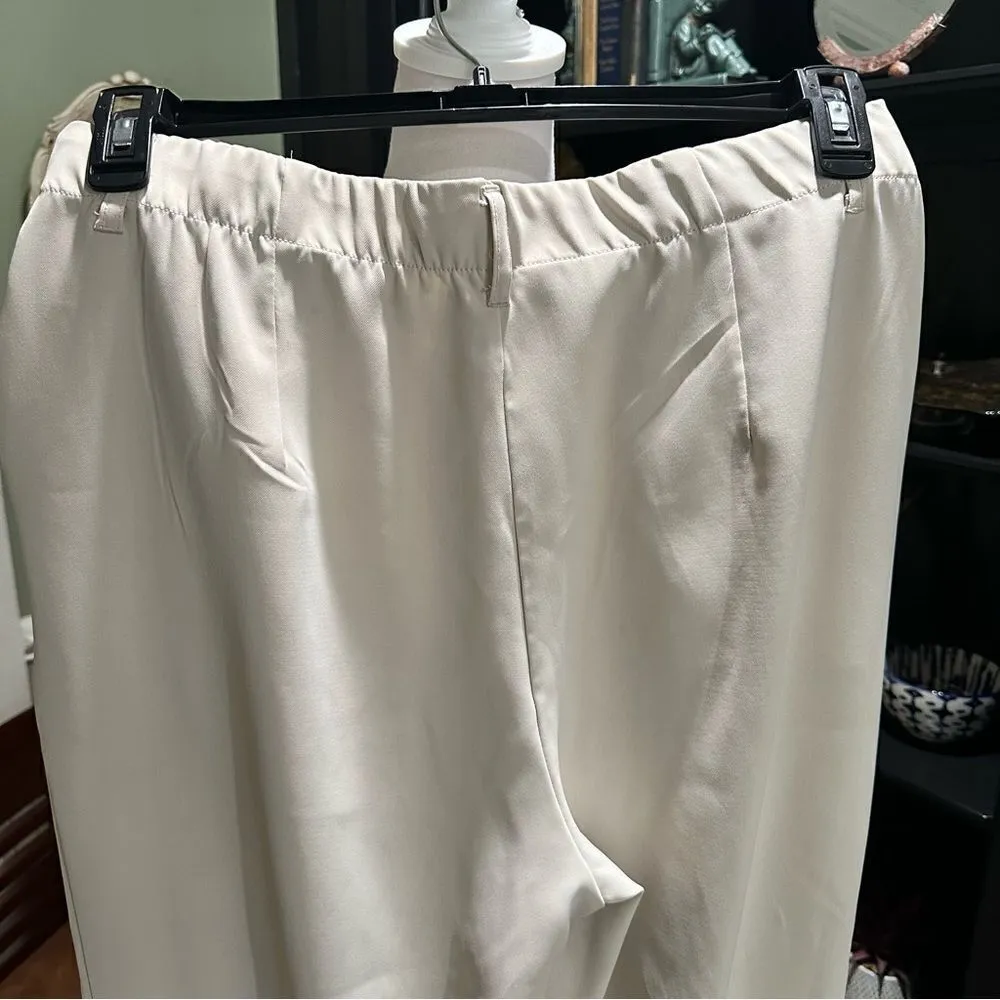 Max Studio Cream Trousers Size Large - Image 5