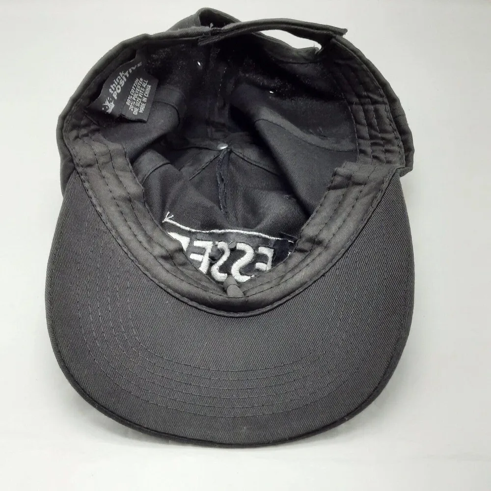 Think Positive Cap Hat Womens Black Bibbed Casual Adjustable One Size Blessed - Image 7