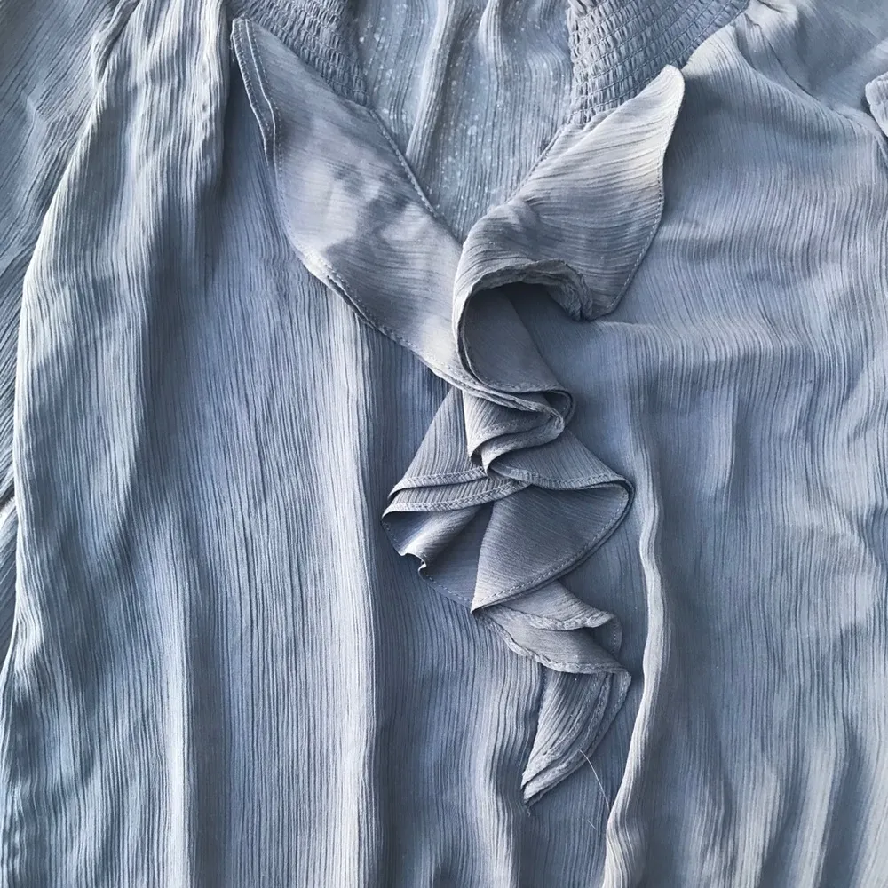 Handmade Large black ruffle sheer top - Image 6