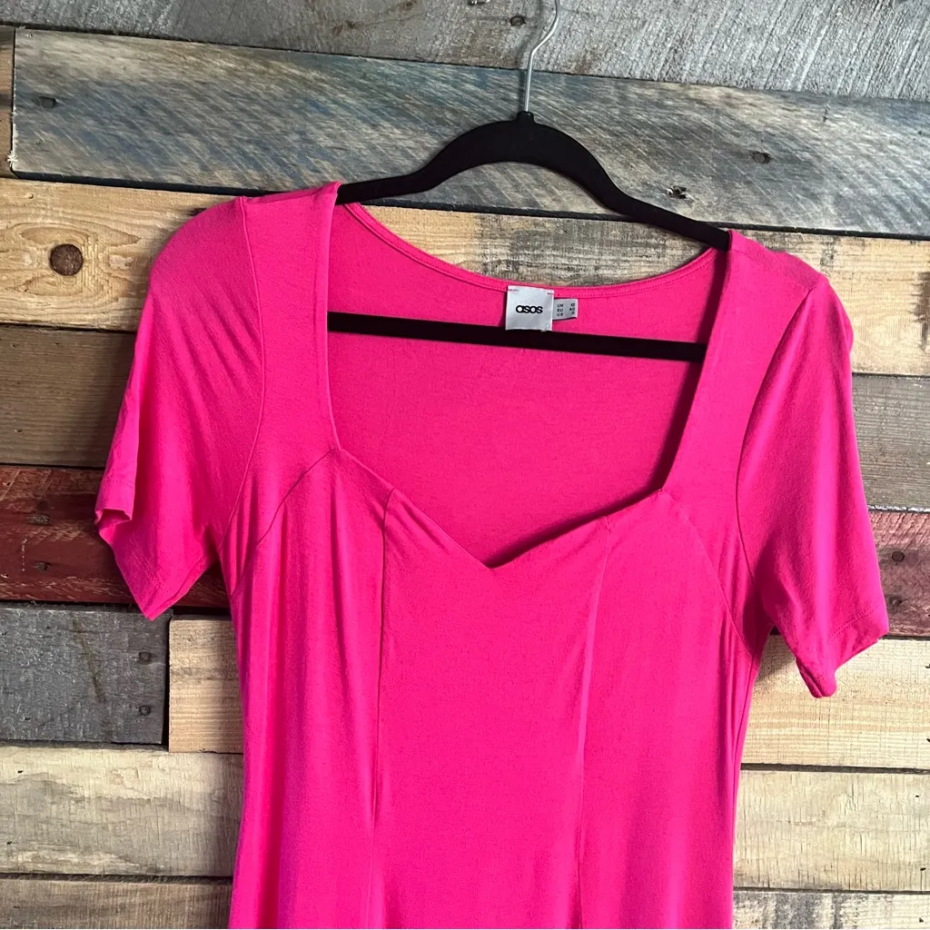 Asos‎ Pink Dress Size 8 - Image 3