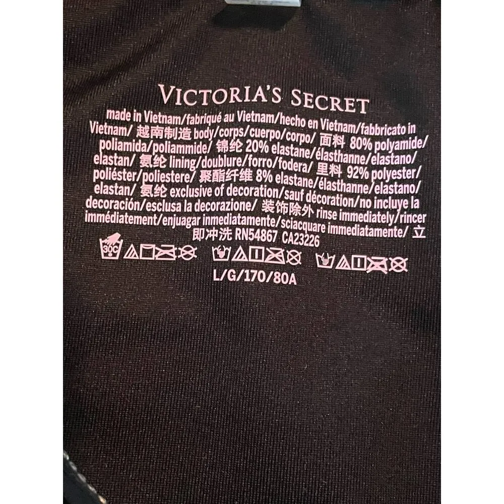 Victoria's Secret Shine Strap Brazilian Leopard Swim Bottom Large NEW - Image 5