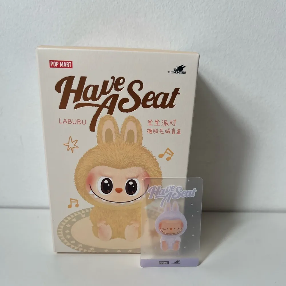 Pop Mart The Monsters Have A Seat Zizi Labubu Plush Blind Box Pendant Keychain Purple - Image 4