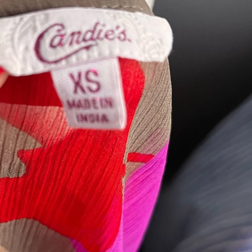 Candie's Y2k Red and Purple Tank Top Xs - Image 8