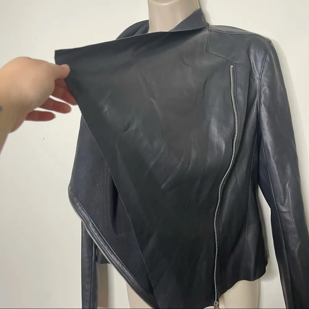 Blank NYC vegan leather Moro jacket size S - Image 5