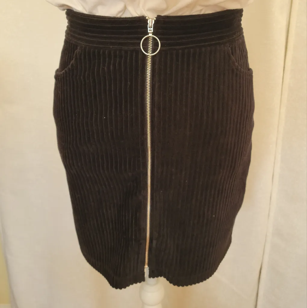NWT & OTHER STORIES Corduroy O-Ring Zip Mini Skirt - Image 10