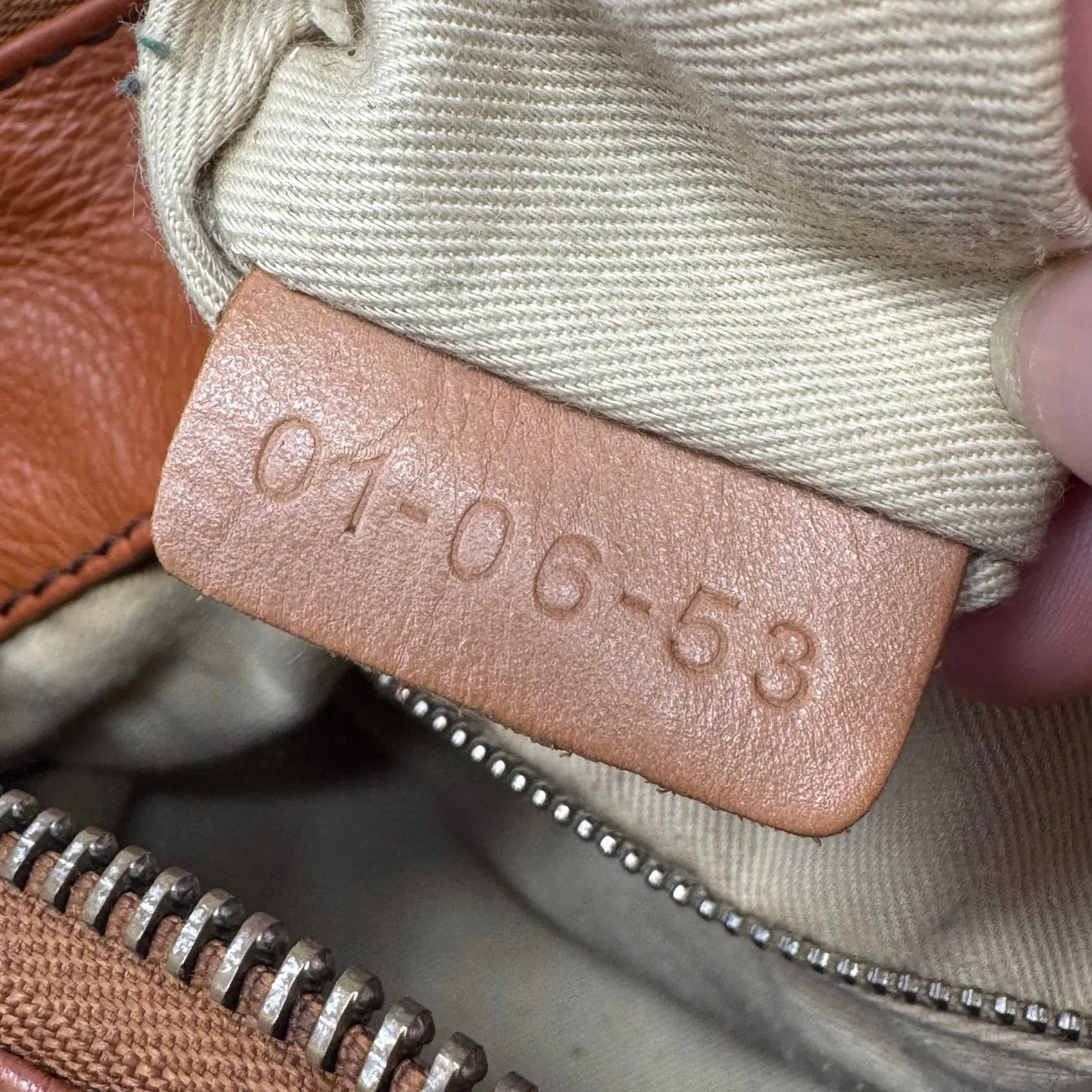 Chloe Paddington Brown Leather Satchel Bag with Padlock - Image 9